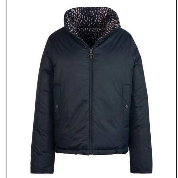 Barbour Women's Marin Reversible Quilted Puffer Jacket in Size US 4 Oversized - Picture 3 of 16